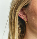 Anna + Nina Small Mermaid Hoop Oorbellen 