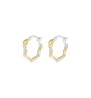 Anna + Nina Small Twisting Serpent Hoop Oorbellen