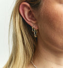 Anna + Nina Small Twisting Serpent Hoop Oorbellen