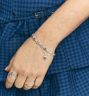 Anna + Nina Zilveren Fine Bravery Heart Armband