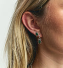 Anna + Nina Zilveren Single Bugging You Stud Oorbel