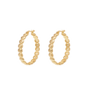 Anna + Nina gouden Large Relic Hoop Oorbellen