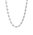 Anna + Nina zilveren Fine Coffee Bean Ketting