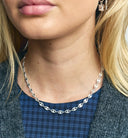 Anna + Nina zilveren Fine Coffee Bean Ketting