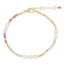 Pure by nat Bracelet With Natural Stones And Pearls