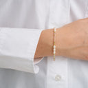 Bracelet With Natural Stones And Pearls
