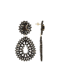 Lott Oorbellen Double Drop S/L - Metallic Brown