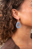 Lott Oorbellen Drop S - Retro Blue