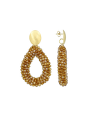 Bruine Oorbellen Berry Drop L
