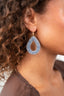 Lott Oorbellen Drop L - Retro Blue