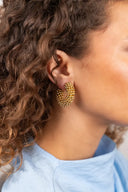 Goudkleurige Oorbellen Mara Round Creole S
