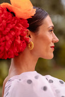 Goudkleurige Oorbellen Mara Round Creole S
