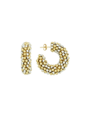 Goud/Zilverkleurige Oorbellen Mara Round Creole S
