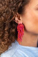 Fuchsia Oorbellen Babette Glassberry Waterfall LLott Gioielli