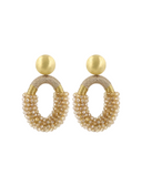 Lott Oorbellen Combi Oval M - Champagne