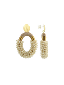Lott Oorbellen Combi Oval M - Nude