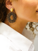 Lott Oorbellen Open Oval Element Metallic Brown