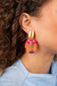Oranje Oorbellen Elle Combi Oval Deluxe M
