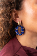 Lott Elle Oorbellen Combi Oval Deluxe M - Future Dusk