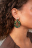 Lott Oorbellen Combi Oval Deluxe M - Emerald