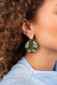 Groene Oorbellen Yara Combi Oval M Premium
