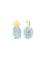 Lott Oorbellen Thick Oval Crystal Sequins - Ice Blue
