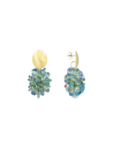 Metallic Green Oorbellen Crystal Grape Sam