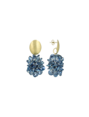 Lott Oorbellen Sam Thick Oval Crystal Sequins - Future Dusk