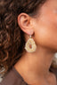 Lott Oorbellen Drop S Irregular Stones - Ice Gold