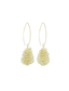 Lott Oorbellen Cone XS Irregular Stones - Ice Gold