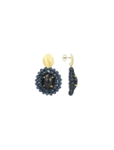 Lott Oorbellen Mikky Oval w/ Stone XS - Future Dusk