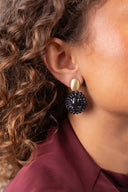 Lott Oorbellen Mikky Oval w/ Stone XS - Future Dusk