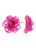 Lott Oorbellen Knotted L - Berry Pink