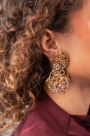 Lott Gouden Oorbellen Double Knotted Earring Maerle