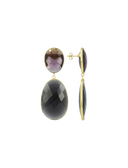 Lott Paarse Oorbellen Framed Double Oval Doris