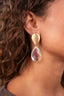 Lott Oorbellen Rae Framed Drop XL - Holo 