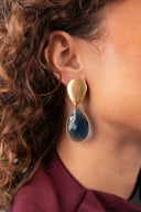 Lott Indigo Oorbellen Framed Drop XL Rae
