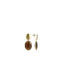Lott Oorbellen Framed Oval S - Brown
