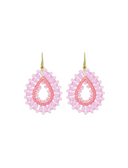 Lot Oorbellen Drop Crystal S - Bubble Pink