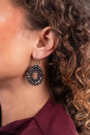 Lott Oorbellen Drop Crystal Small - Metallic Brown