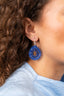 Blauwe Oorbellen Robin Drop Crystal Small