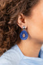 Blauwe Oorbellen Robin Drop Crystal Small