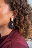 Lott Oorbellen Drop Crystal Double Quartz - Metallic Brown