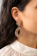 Lott Oorbellen Double Drop S/L - Champagne
