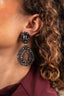 Lott Oorbellen Double Drop S/L - Metallic Brown