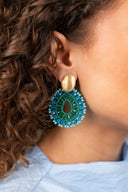 Lott Oorbellen Vos Open Drop S Irregular Stones - Light Ocean