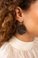 Lott Oorbellen Open Drop S Irregular Stones - Nutshell