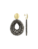 Lott Oorbellen Lina Open Drop Irregular Stones Deluxe - Nutshell