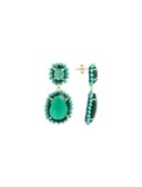 Turquoise Oorbellen Bodine Pendant Earring Double M