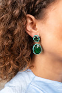 Turquoise Oorbellen Bodine Pendant Earring Double M